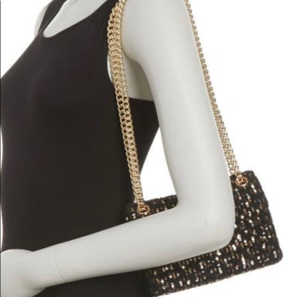 SOLD⛔️Authentic KURT GEIGER LONDON sequins Flap Crosby/shoulder bag - Picture 6 of 16